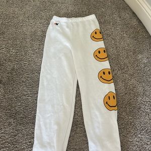 White aviator nation sweatpants (NEVER WORN)